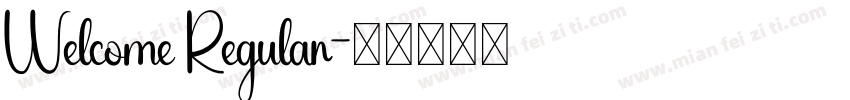 Welcome Regular字体转换